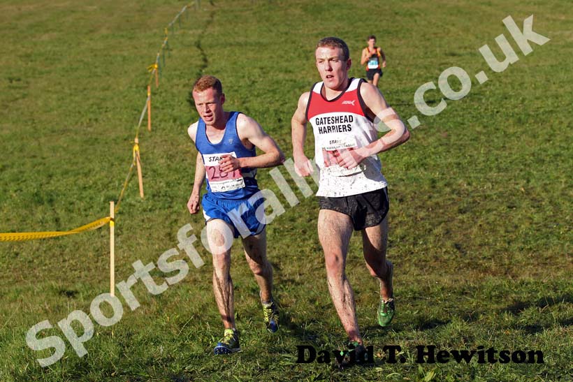 Red 1558 and 287, 2012 Start Fitness North East Harrier League, Cramington.